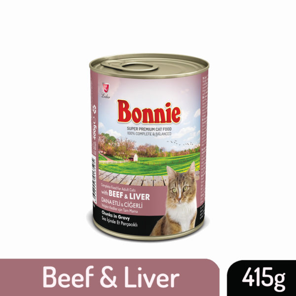 Bonnie Cat Can - Beef Chunks in Gravy (415g)