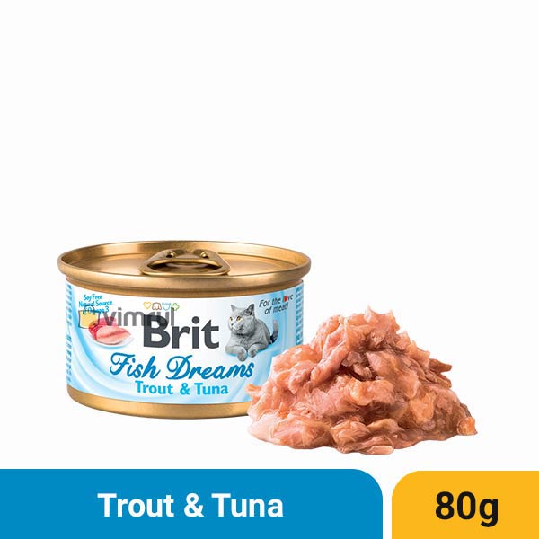 Brit Fish Dreams Cat Can Food - Trout & Tuna