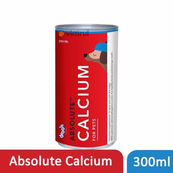 Drools Absolute Calcium Syrup Dog Supplement (300ml)